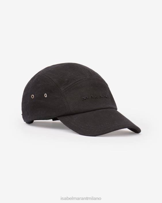 accessorio R88T1056 Isabel Marant unisex Cappellino da baseball con logo tedji nero
