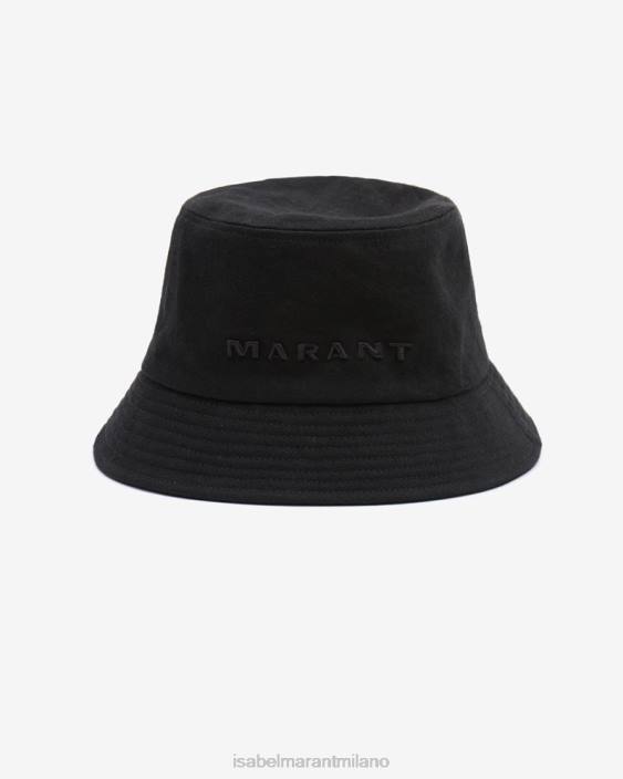 accessorio R88T1062 Isabel Marant unisex cappello con logo haley nero