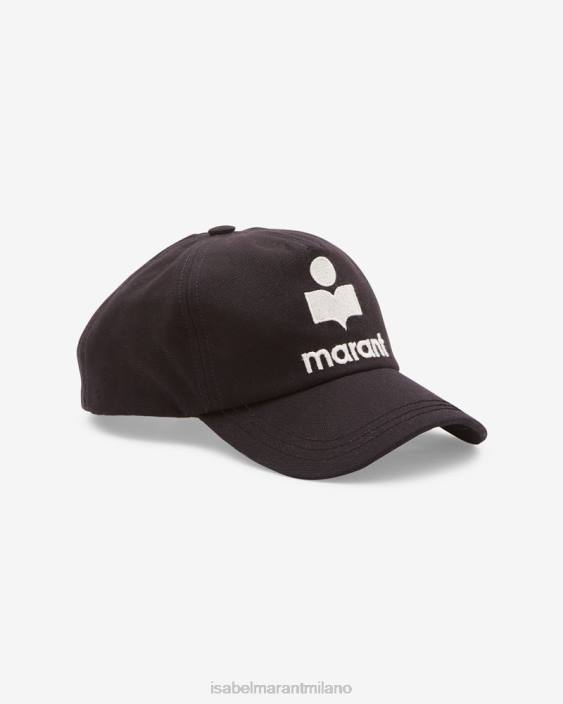 accessorio R88T1080 Isabel Marant unisex Cappellino con logo Tyronyh nero/ecru