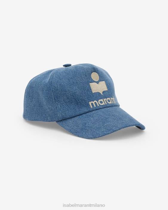 accessorio R88T1081 Isabel Marant unisex Cappellino con logo Tyron azzurro