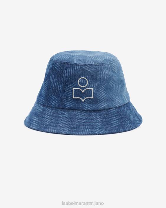 accessorio R88T1084 Isabel Marant unisex cappello haley blu