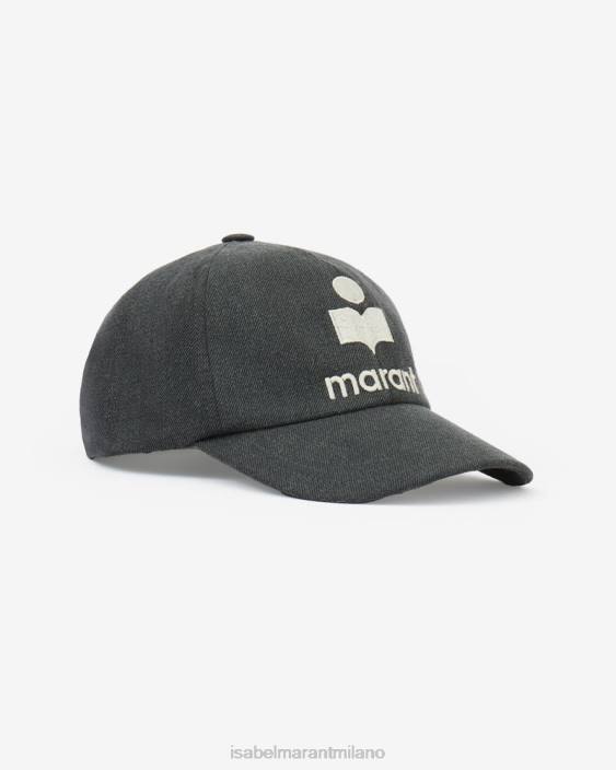 accessorio R88T1090 Isabel Marant unisex Cappellino con logo Tyron grigio