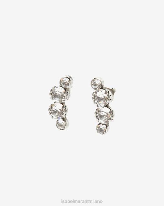 accessorio R88T1160 Isabel Marant unisex orecchini della riva selvaggia trasparente/argento