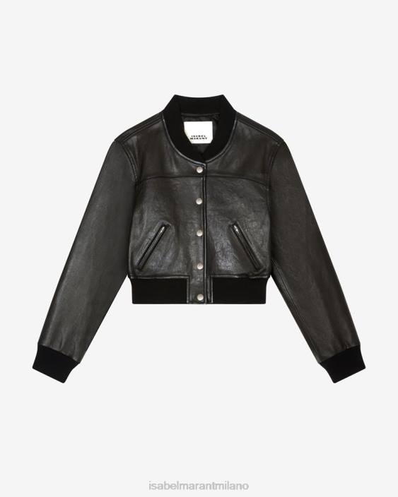vestiario R88T27 Isabel Marant donne giacca adriel nero