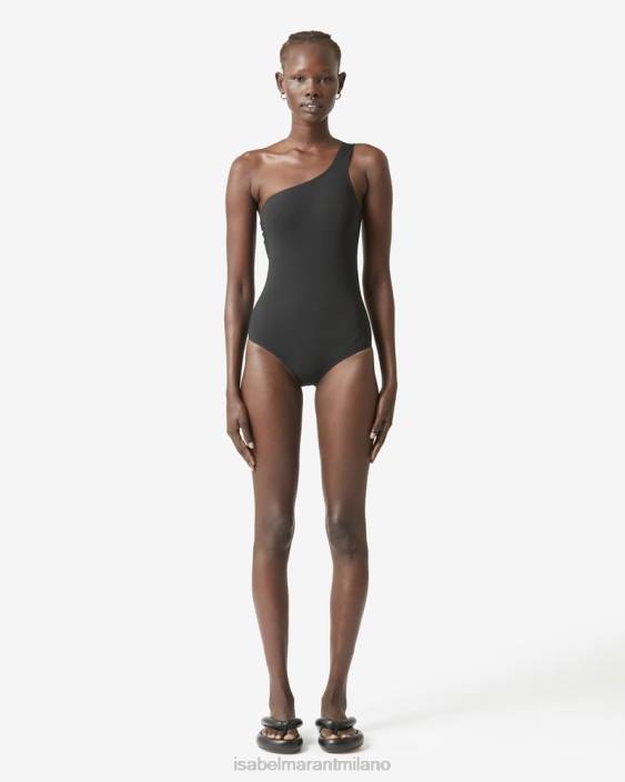 vestiario R88T702 Isabel Marant donne costume da bagno intero color salvia nero