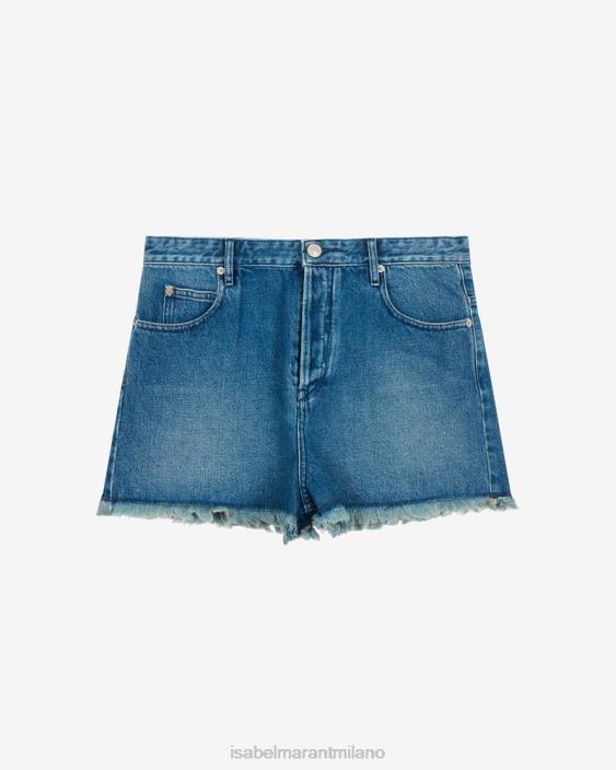 vestiario R88T561 Isabel Marant donne pantaloncini di jeans lesia blu