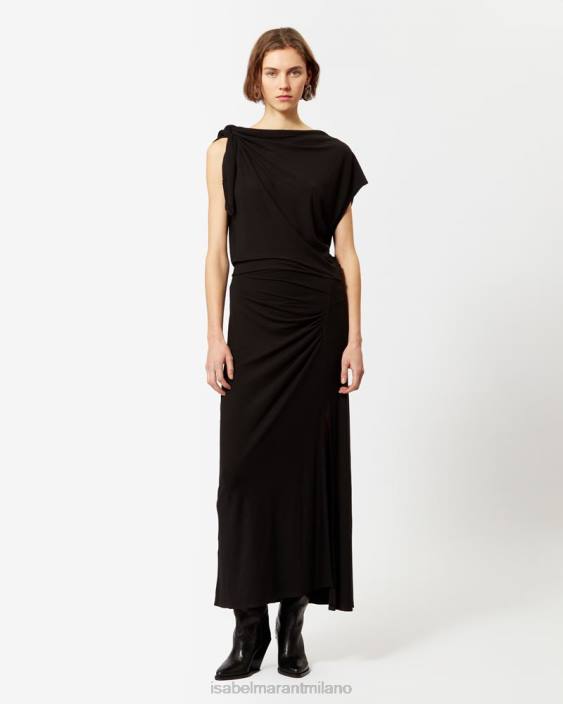 vestiario R88T588 Isabel Marant donne vestito di Naerys nero