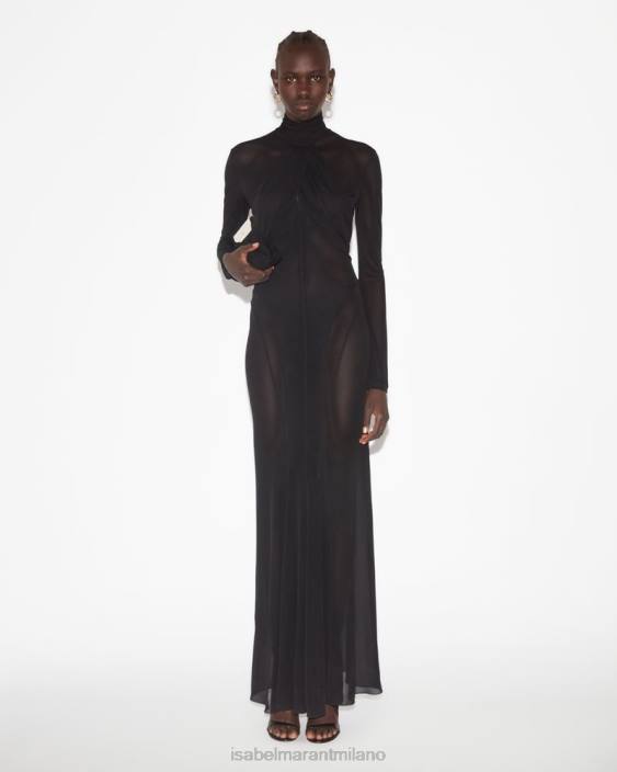 vestiario R88T69 Isabel Marant donne vestito rimma nero