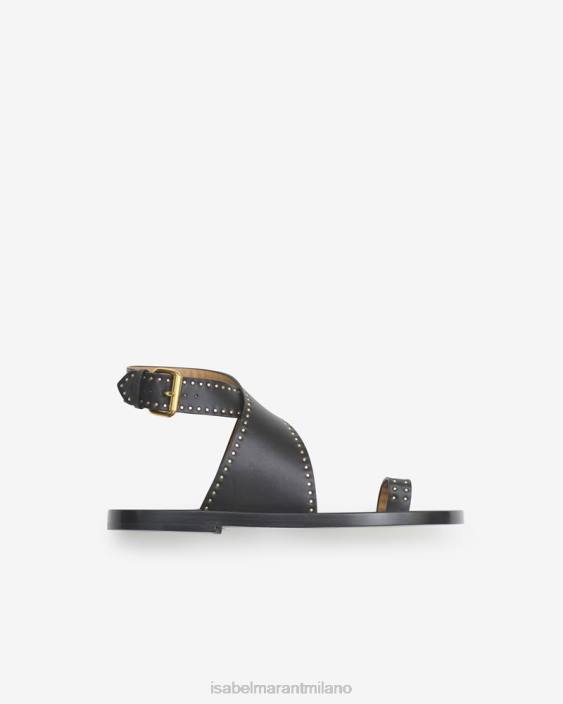 calzature R88T879 Isabel Marant unisex sandali con borchie jools nero