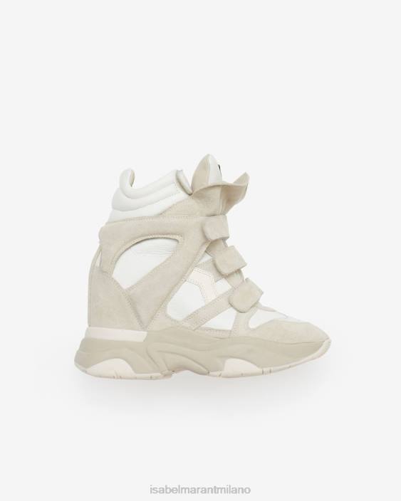 calzature R88T5 Isabel Marant unisex scarpe da ginnastica in pelle scamosciata balskee bianco